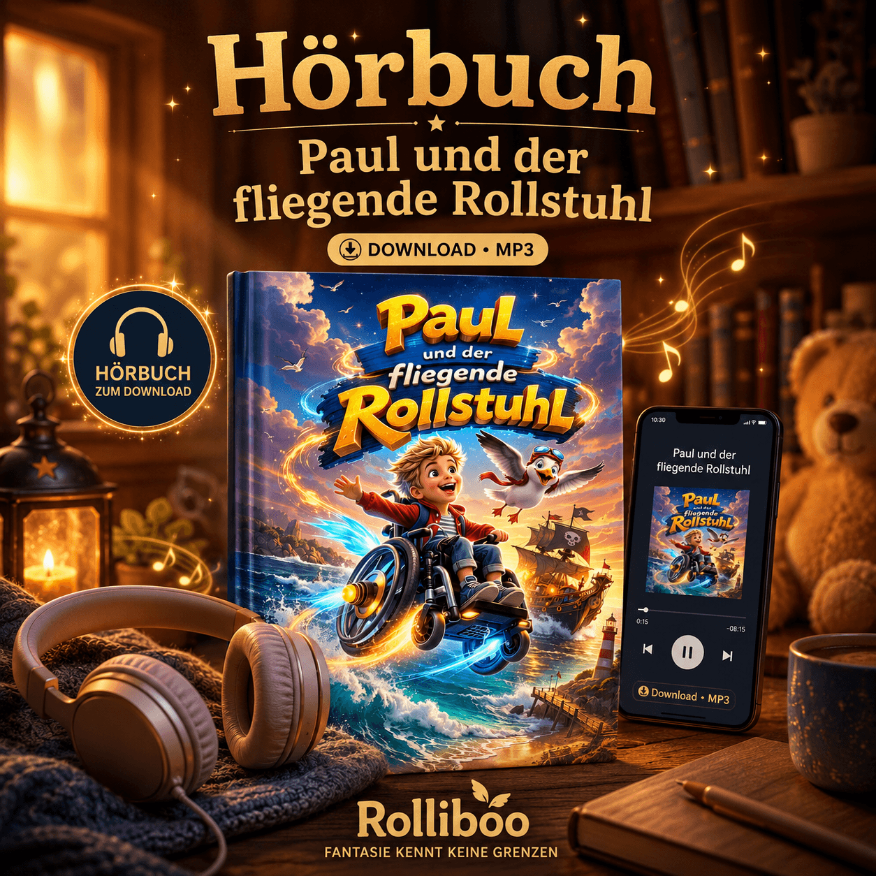 Paul und der fliegende Rollstuhl – Hörbuch